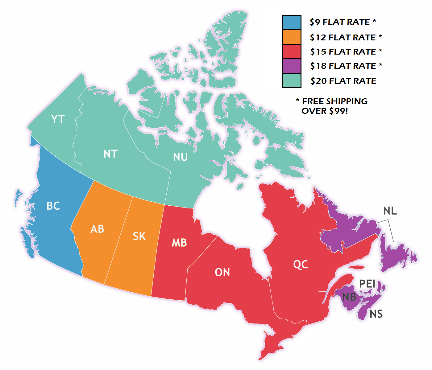 of parts canada Parts  Tool Shipping Canada Rate  Flat